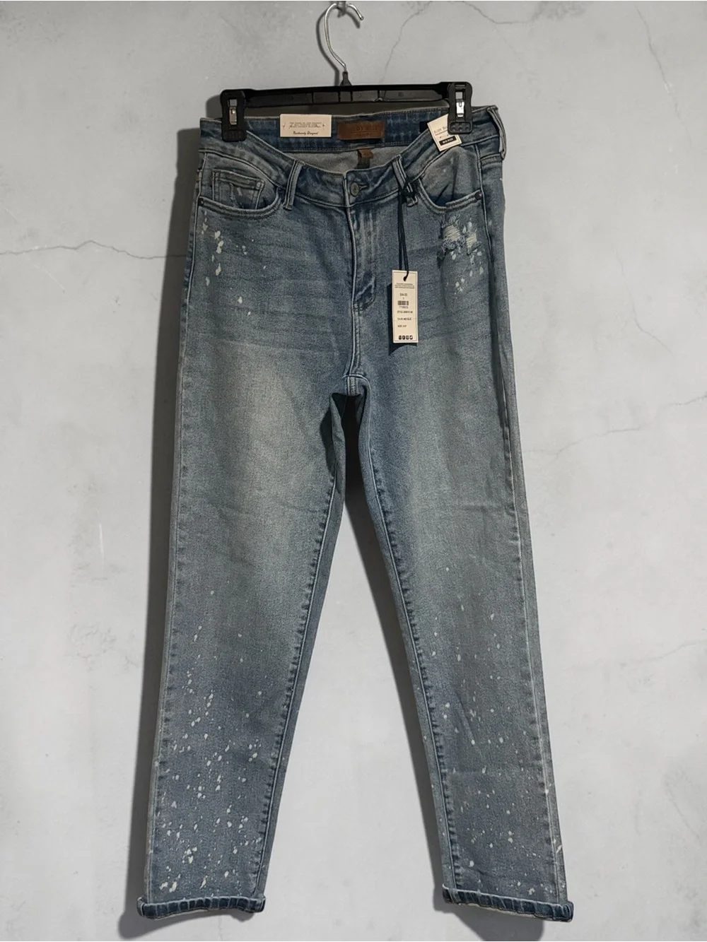 JUDY BLUE BOYFRIEND FIT. MID RISE JEANS SIZE 5/27 NWT - Picture 5 of 7